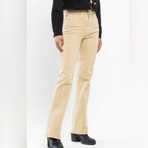 Judy Blue Bootcut Khaki Tan Jeans Stretchy Flare Mid Rise Size 13/31 JB88504